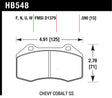 Hawk Miata Brembo / Renault Clio / Cobalt SS HP+ Street Front Brake Pads Hawk Performance Brake Pads - Performance  AXOPROS