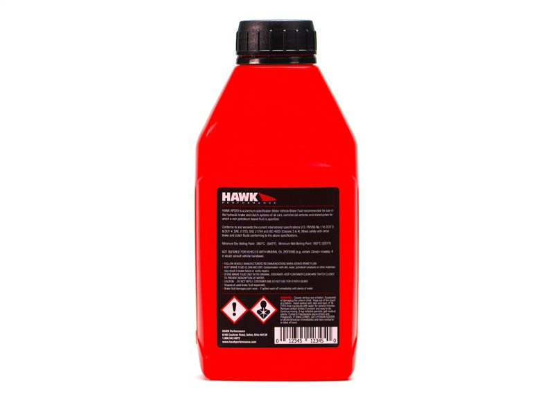Hawk Performance Street DOT 4 Brake Fluid - 500ml Bottle Hawk Performance Brake Fluid  AXOPROS