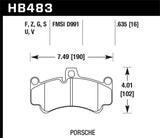 Hawk Porsche GT3 DTC-60 Street Front Brake Pads Hawk Performance Brake Pads - Racing  AXOPROS