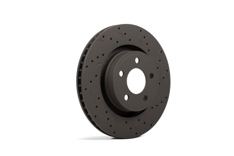 Hawk Talon 2008 Lexus LX570 Drilled and Slotted Rear Brake Rotor Set Hawk Performance Brake Rotors - Slot & Drilled  AXOPROS