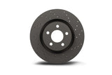 Hawk Talon 2008 Mitsubishi Lancer Evolution GSR AWD Drilled and Slotted Front Brake Rotor Set Hawk Performance Brake Rotors - Slot & Drilled  AXOPROS
