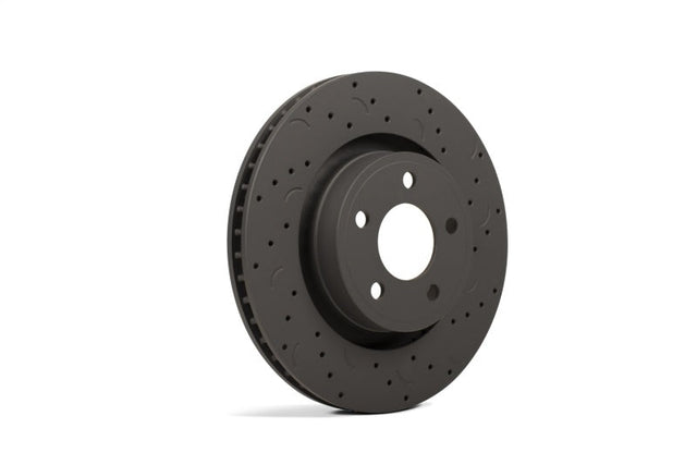 Hawk Talon 2009 Subaru Forester Drilled and Slotted Front Brake Rotor Set Hawk Performance Brake Rotors - Slot & Drilled  AXOPROS