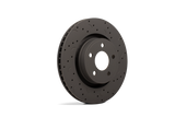 Hawk Talon 2010 Audi A3 Base Drilled and Slotted Front Brake Rotor Set Hawk Performance Brake Rotors - Slot & Drilled  AXOPROS