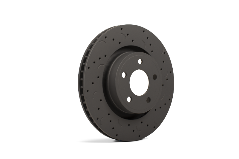 Hawk Talon 2015 Ford Mustang V Brembo Package Drilled and Slotted Front Brake Rotor Set Hawk Performance Brake Rotors - Slot & Drilled  AXOPROS