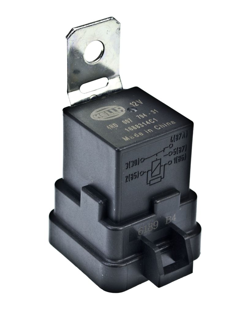 Hella 12V 20/40 Amp SPDT RES Relay with Weatherproof Bracket - Single Hella Light Accessories and Wiring  AXOPROS