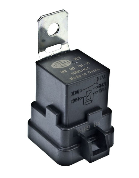 Hella 12V 20/40 Amp SPDT RES Relay with Weatherproof Bracket - Single Hella Light Accessories and Wiring  AXOPROS