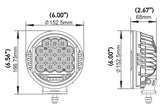 Hella 500 LED Driving Lamp - Single Hella Driving Lights  AXOPROS