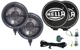Hella 500 Series 12V Black Magic Halogen Driving Lamp Kit Hella Fog Lights  AXOPROS