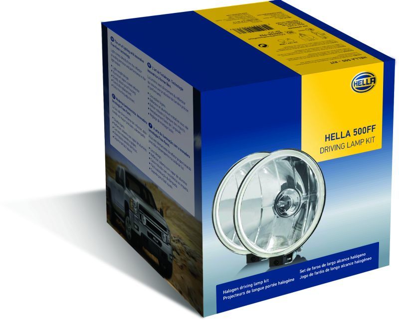 Hella 500FF 12V/55W Halogen Driving Lamp Kit Hella Driving Lights  AXOPROS