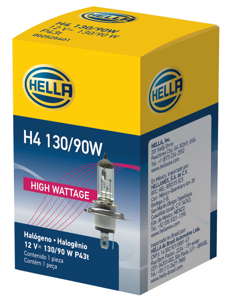 Hella H4 12V 130/90W Halogen Headlight Bulb - Universal Hella Bulbs  AXOPROS