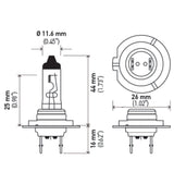 Hella H7 12V 55W PX26D HP 2.0 Halogen Bulbs Hella Bulbs  AXOPROS