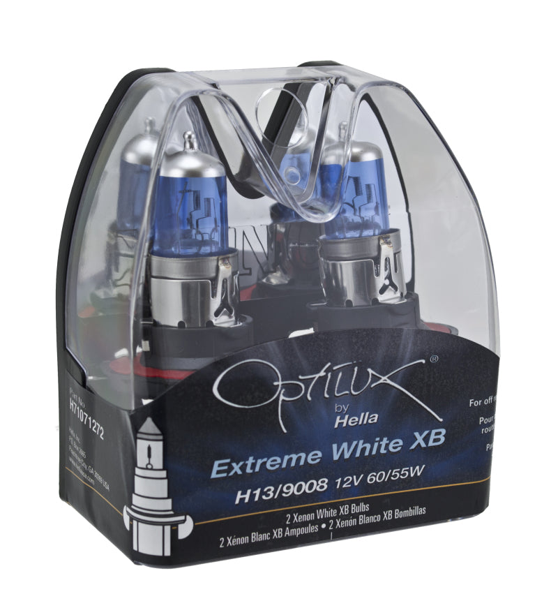 Hella Optilux H13/9008 12V 60/55W XB Xenon White Bulbs (Pair) Hella Bulbs  AXOPROS
