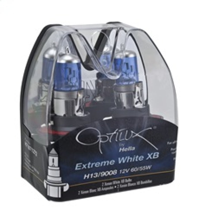 Hella Optilux H13/9008 12V 60/55W XB Xenon White Bulbs (Pair) Hella Bulbs  AXOPROS