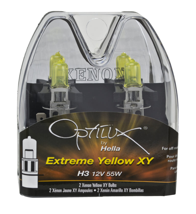 Hella Optilux H3 12V/55W XY Extreme Yellow Bulb Hella Bulbs  AXOPROS