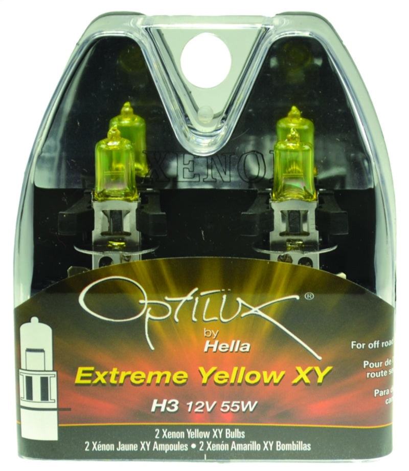 Hella Optilux H3 12V/55W XY Extreme Yellow Bulb Hella Bulbs  AXOPROS