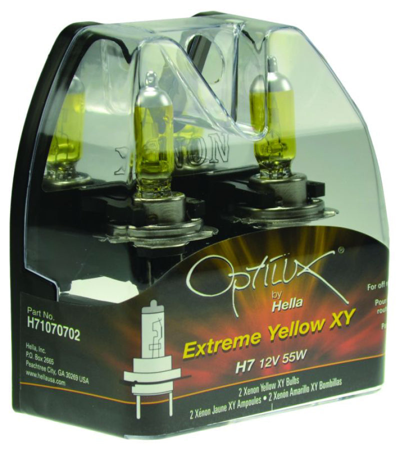 Hella Optilux H7 12V/55W XY Xenon Yellow Bulb Hella Bulbs  AXOPROS