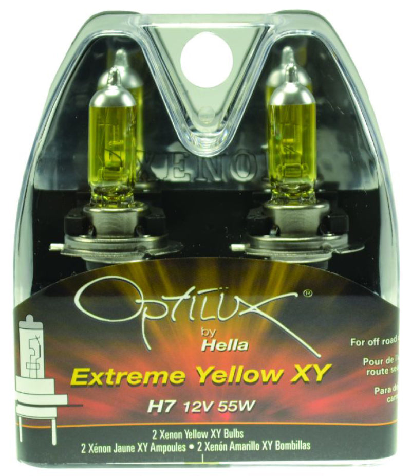 Hella Optilux H7 12V/55W XY Xenon Yellow Bulb Hella Bulbs  AXOPROS