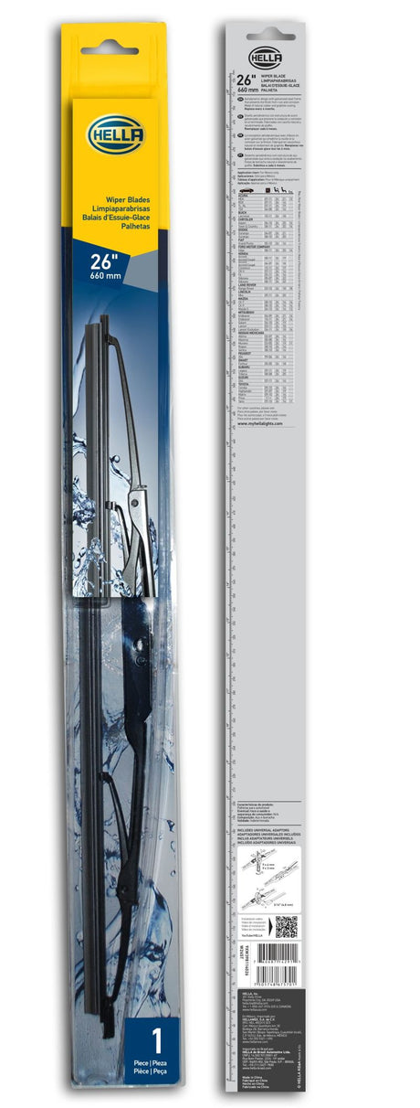 Hella Standard Wiper Blade 26in - Single Hella Exterior Trim  AXOPROS