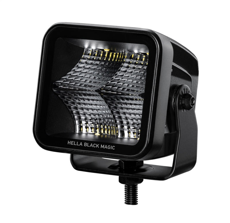 Hella Universal Black Magic 3.2in L.E.D. Cube Kit - Flood Beam Hella Fog Lights  AXOPROS