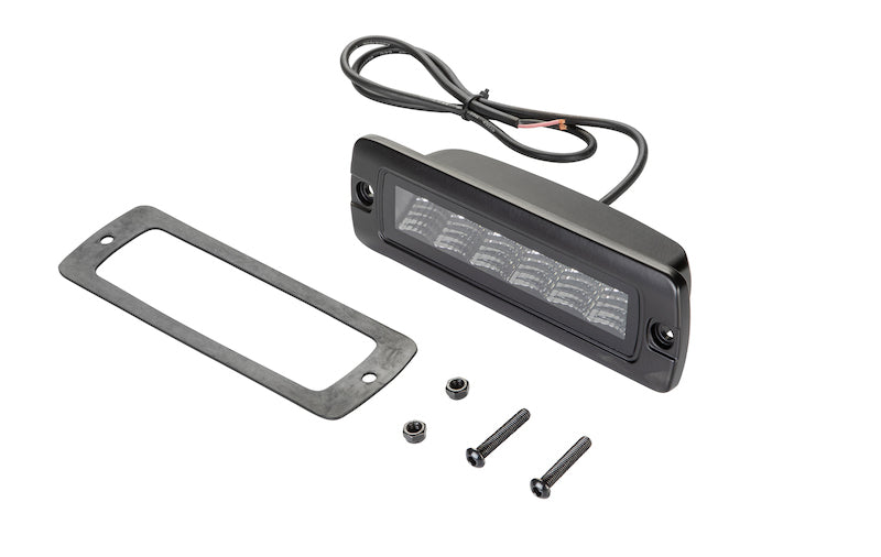 Hella Universal Black Magic 6 L.E.D. Flush Mount Mini Light Bar - Flood Beam Hella Fog Lights  AXOPROS
