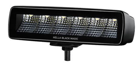 Hella Universal Black Magic 6 L.E.D. Mini Light Bar - Flood Beam Hella Fog Lights  AXOPROS