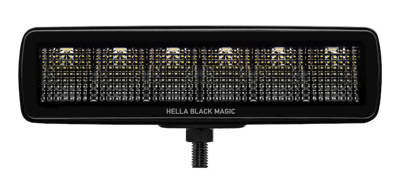 Hella Universal Black Magic 6 L.E.D. Mini Light Bar - Flood Beam Hella Fog Lights  AXOPROS