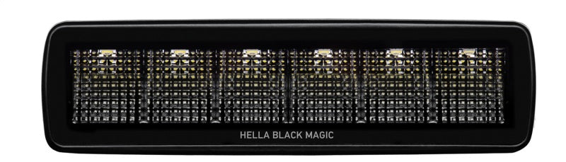 Hella Universal Black Magic 6 L.E.D. Mini Light Bar - Flood Beam Hella Fog Lights  AXOPROS