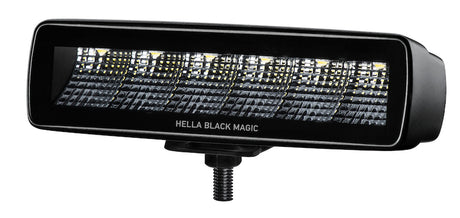 Hella Universal Black Magic 6 L.E.D. Mini Light Bar - Flood Beam Hella Fog Lights  AXOPROS