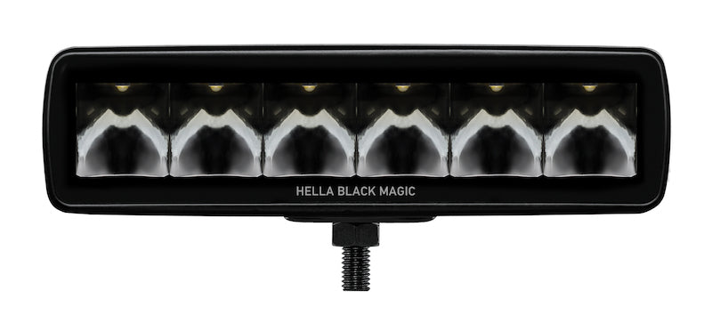 Hella Universal Black Magic 6 L.E.D. Mini Light Bar - Spot Beam Hella Fog Lights  AXOPROS