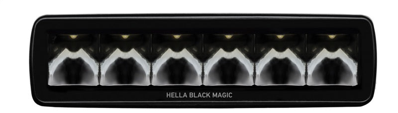 Hella Universal Black Magic 6 L.E.D. Mini Light Bar - Spot Beam Hella Fog Lights  AXOPROS