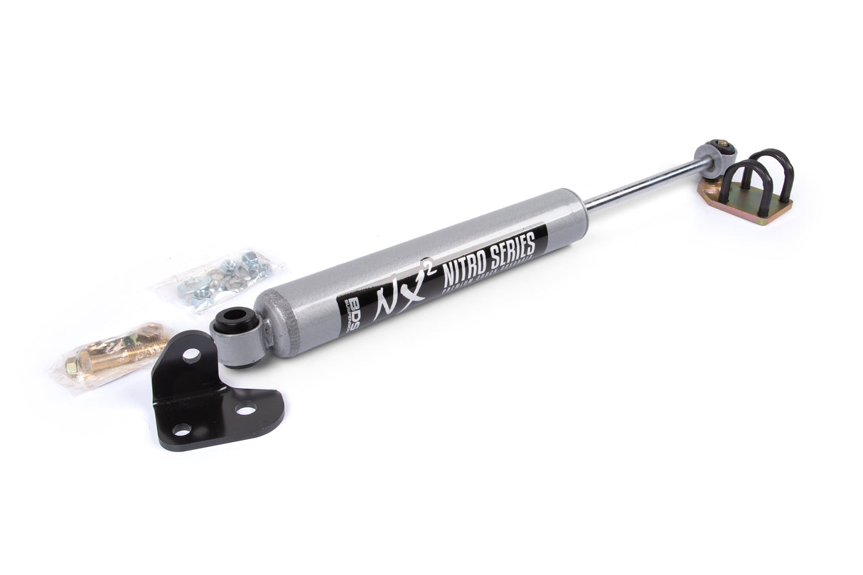 High Mount Steering Stabilizer Kit W/ NX2 Shock - Jeep Wrangler JK (07-18) BDS Suspension Steering Stabilizer Hardware Kit  AXOPROS