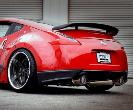 HKS 09+ 370z Dual Hi-Power Titanium Tip Catback Exhaust (requires removal of emissions canister shie HKS Catback  AXOPROS