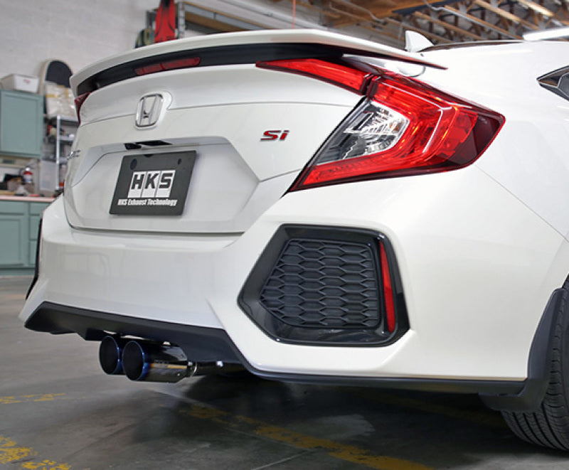 HKS 17+ Honda Civic Si Sedan (FC) Hi-Power Muffler Exhaust HKS Catback  AXOPROS