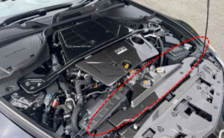 HKS 2023 Nissan Z Dry Carbon Radiator Cover HKS Carbon Accessories  AXOPROS