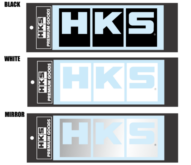 HKS LOGO Sticker W220 WHITE HKS Stickers/Decals/Banners  AXOPROS
