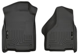 Husky Liners 03-12 Dodge Ram 1500/2500/3500 Series Regular/Quad Cab WeatherBeater Black Floor Liners Husky Liners Floor Mats - Rubber  AXOPROS