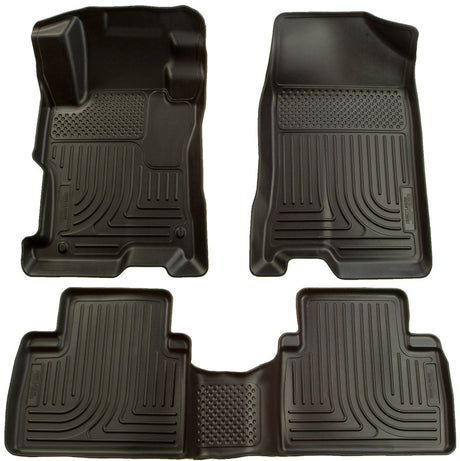 Husky Liners 04-09 Toyota Prius WeatherBeater Combo Black Floor Liners Husky Liners Floor Mats - Rubber  AXOPROS