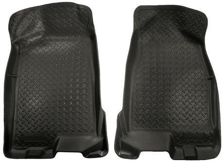 Husky Liners 04-12 Chevy Colorado/GMC Canyon Crew Cab Classic Style Black Floor Liners Husky Liners Floor Mats - Rubber  AXOPROS
