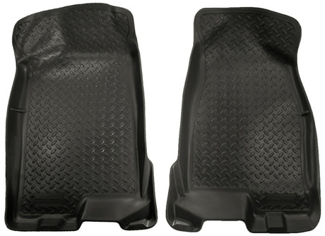 Husky Liners 04-12 Chevy Colorado/GMC Canyon Crew Cab Classic Style Black Floor Liners Husky Liners Floor Mats - Rubber  AXOPROS