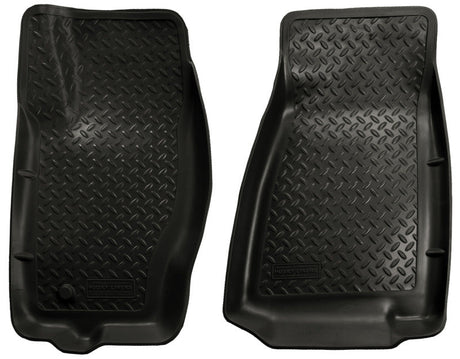 Husky Liners 05-10 Jeep Grand Cherokee/Commander Classic Style Black Floor Liners Husky Liners Floor Mats - Rubber  AXOPROS