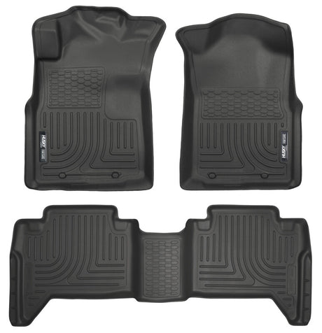 Husky Liners 05-13 Toyota Tacoma WeatherBeater Combo Black Floor Liners Husky Liners Floor Mats - Rubber  AXOPROS