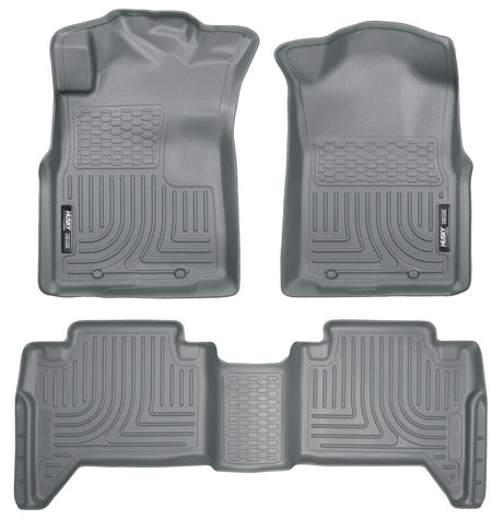 Husky Liners 05-13 Toyota Tacoma WeatherBeater Combo Grey Floor Liners Husky Liners Floor Mats - Rubber  AXOPROS