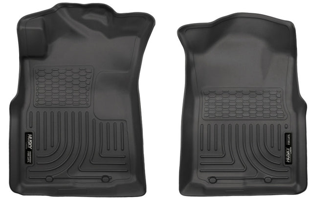Husky Liners 05-15 Toyota Tacoma Crew/Extended/Standard Cab WeatherBeater Front Black Floor Liners Husky Liners Floor Mats - Rubber  AXOPROS