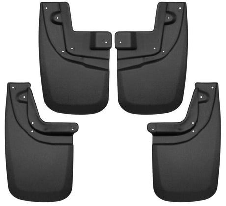 Husky Liners 05-15 Toyota Tacoma w/ OEM Fender Flares Front and Rear Mud Guards - Black Husky Liners Mud Flaps  AXOPROS