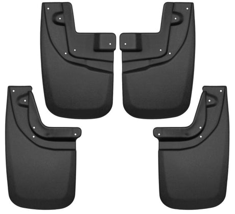 Husky Liners 05-15 Toyota Tacoma w/ OEM Fender Flares Front and Rear Mud Guards - Black Husky Liners Mud Flaps  AXOPROS