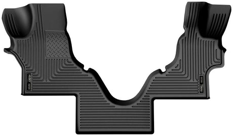 Husky Liners 05-23 Ford Econoline WeatherBeater Black Floor Liners Husky Liners Floor Mats - Rubber  AXOPROS
