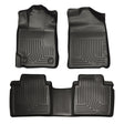 Husky Liners 07-11 Toyota Camry (All) WeatherBeater Combo Black Floor Liners (One Piece for 2nd Row) Husky Liners Floor Mats - Rubber  AXOPROS