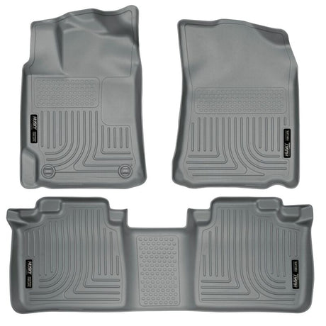Husky Liners 07-11 Toyota Camry (All) WeatherBeater Combo Gray Floor Liners (One Piece for 2nd Row) Husky Liners Floor Mats - Rubber  AXOPROS