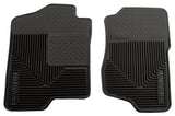 Husky Liners 07-12 GM Silverado/Sierra/Tahoe/Yukon/Escalade Heavy Duty Black Front Floor Mats Husky Liners Floor Mats - Rubber  AXOPROS