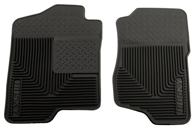 Husky Liners 07-12 GM Silverado/Sierra/Tahoe/Yukon/Escalade Heavy Duty Black Front Floor Mats Husky Liners Floor Mats - Rubber  AXOPROS